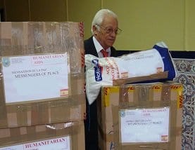 Mensajeros de la Paz lleva ayuda a Filipinas