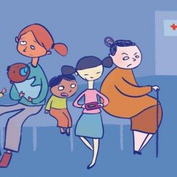 Ilustración de Sara Rojo para la Plataforma de Infancia