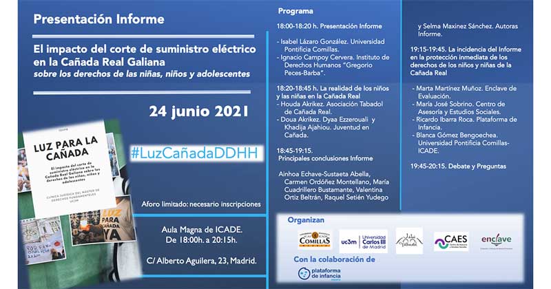 Cartel Webinar - Luz para la Cañada Real